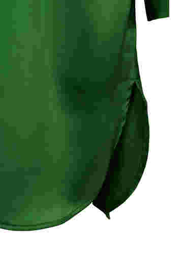 Langes glänzendes Hemd mit Einschnitt, Formal Garden, Packshot image number 3