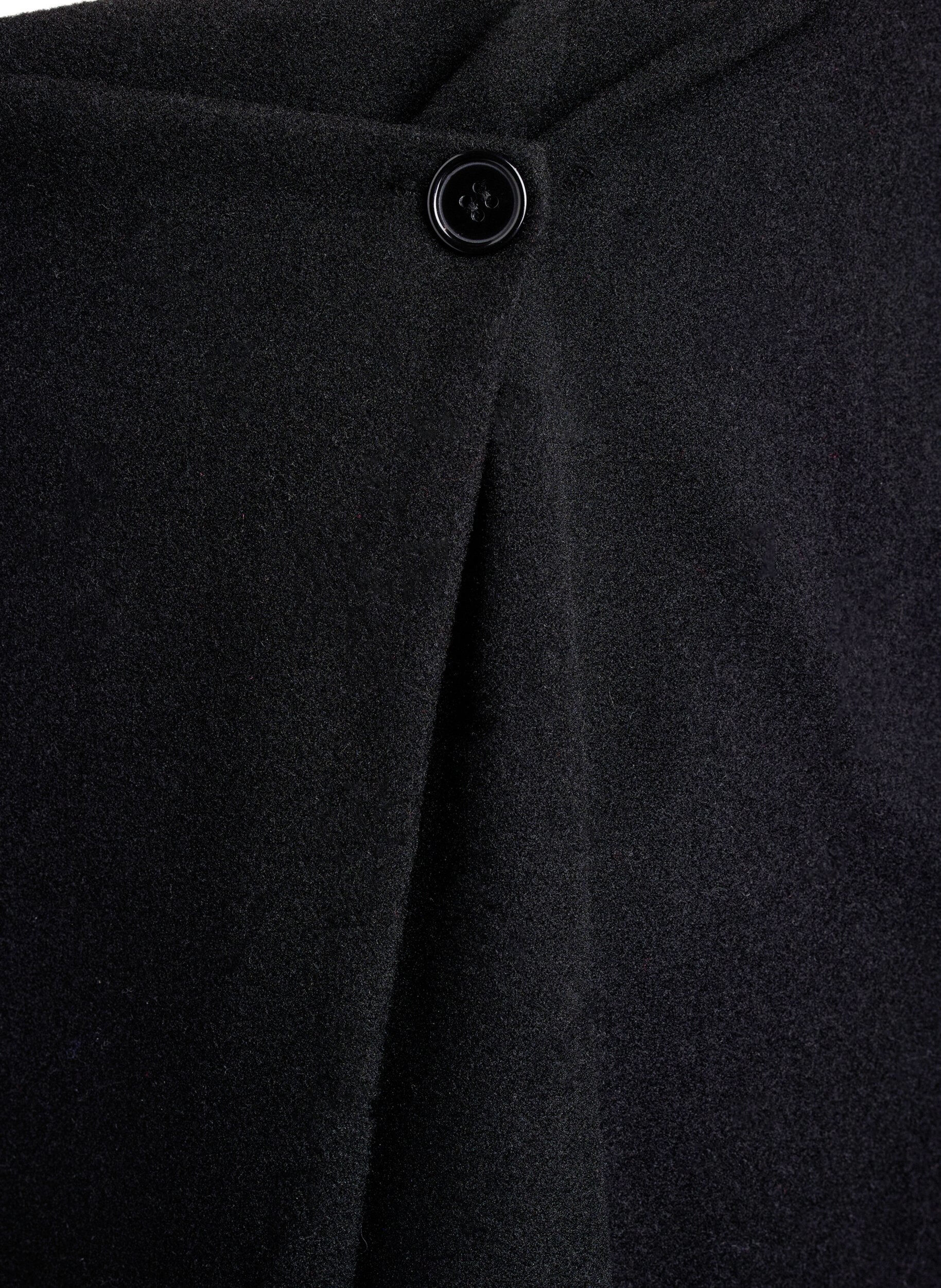 ZizziWickel-Minirock mit Knopfdetails, Schwarz, Packshot image number 3