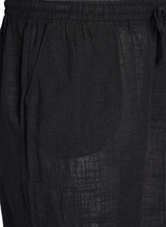 FLASH - Gerade geschnittene Hose mit hoher Taille, Schwarz, Packshot image number 2