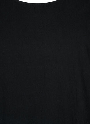 FLASH - Kurzärmelige Tunika aus Baumwolle, Black, Packshot image number 2