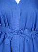 Kleid mit 3/4-&Auml;rmeln und Bindeband, Blau, Packshot image number 2