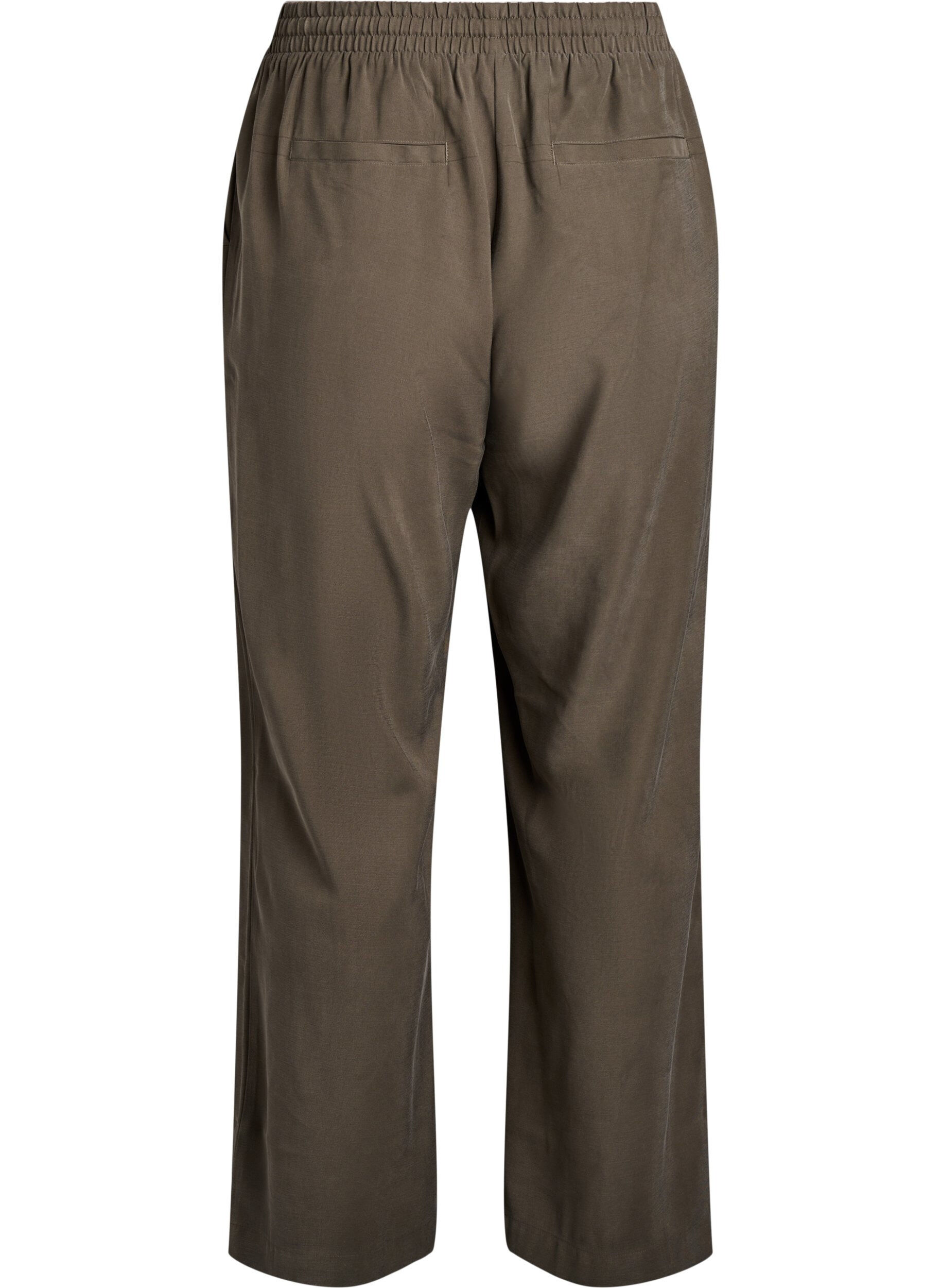 ZizziFLASH - Viskosehose mit elastischem Bund, Gr&uuml;n, Packshot image number 1