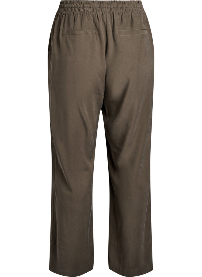 FLASH - Viskosehose mit elastischem Bund, Grün, Packshot image number 1