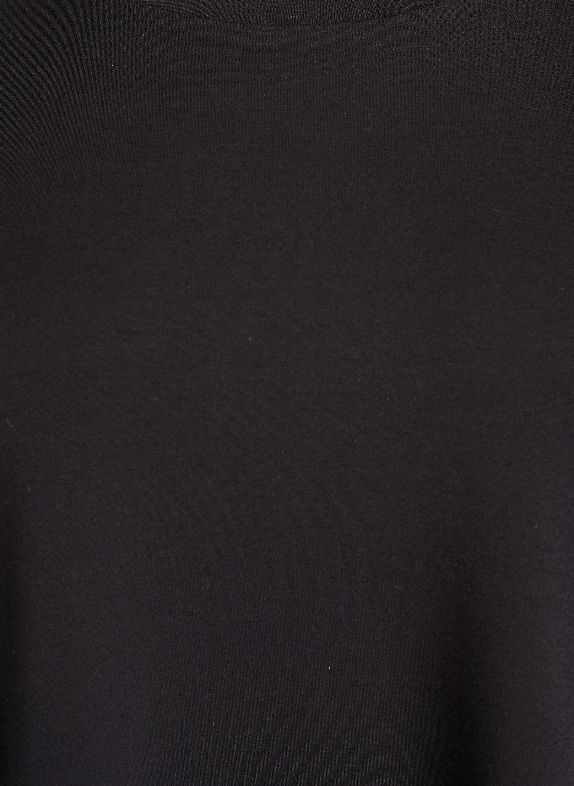 ZizziKurzes Loose-Fit T-Shirt aus Modal-Mix, Schwarz, Packshot image number 2