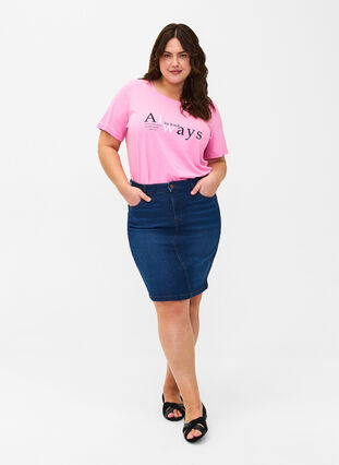 FLASH - T-Shirt mit Motiv, Begonia Pink Always, Model image number 2