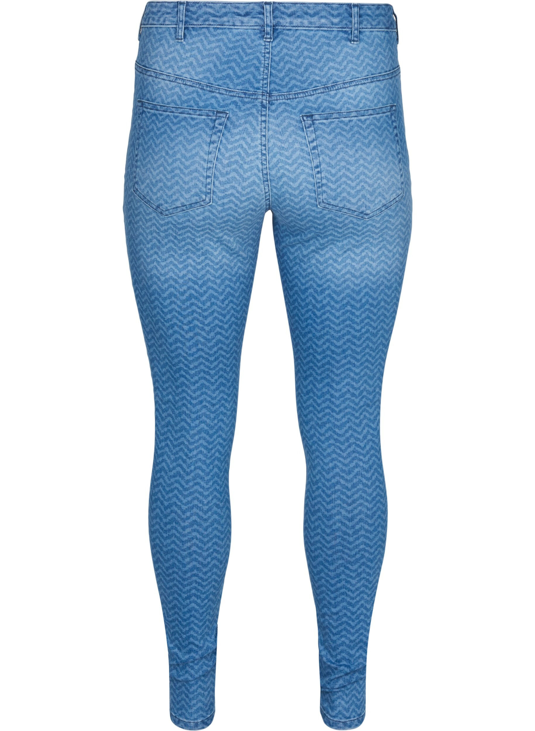 ZizziBedruckte Amy Jeans mit hoher Taille, Ethnic Pri, Packshot image number 1