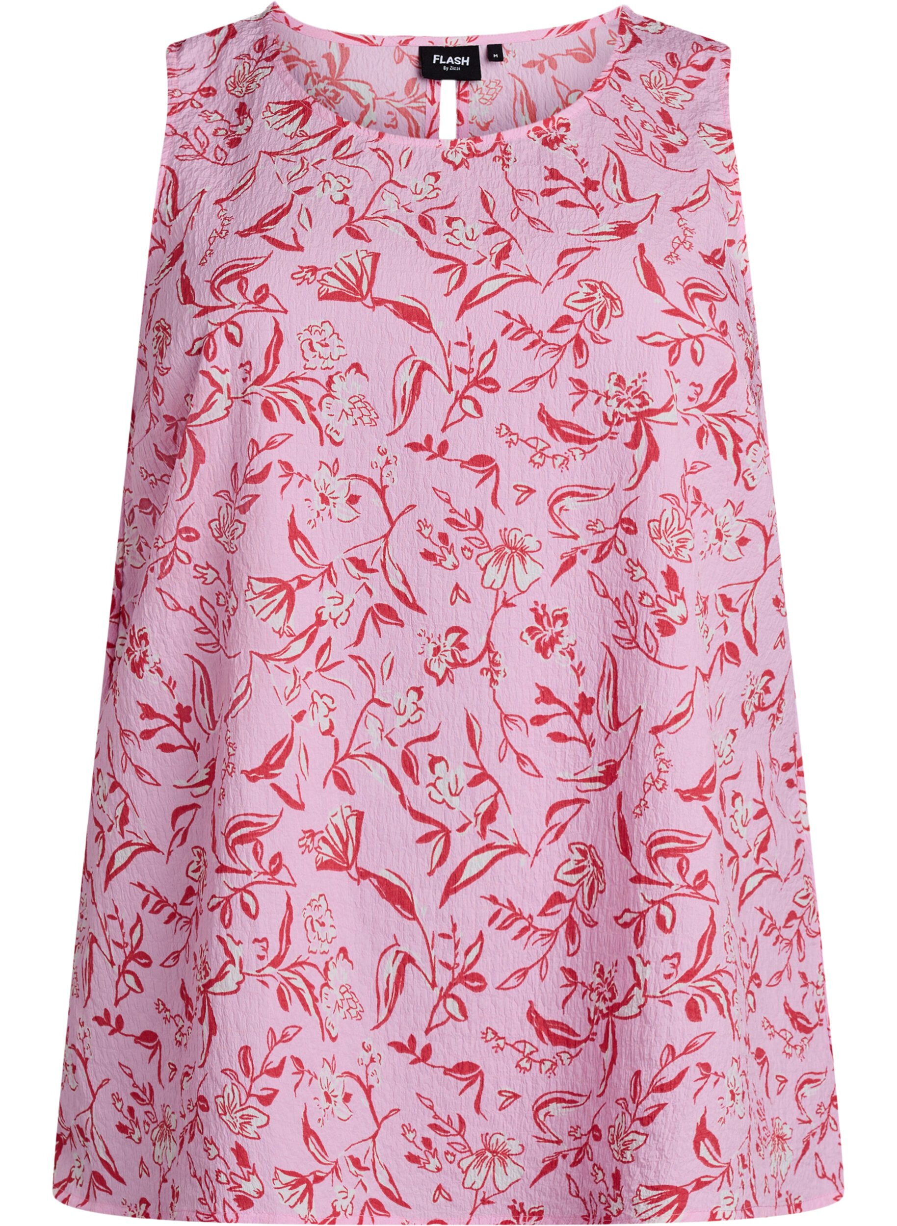 ZizziFLASH &ndash; &Auml;rmelloses Top mit Struktur, Rot, Packshot image number 0