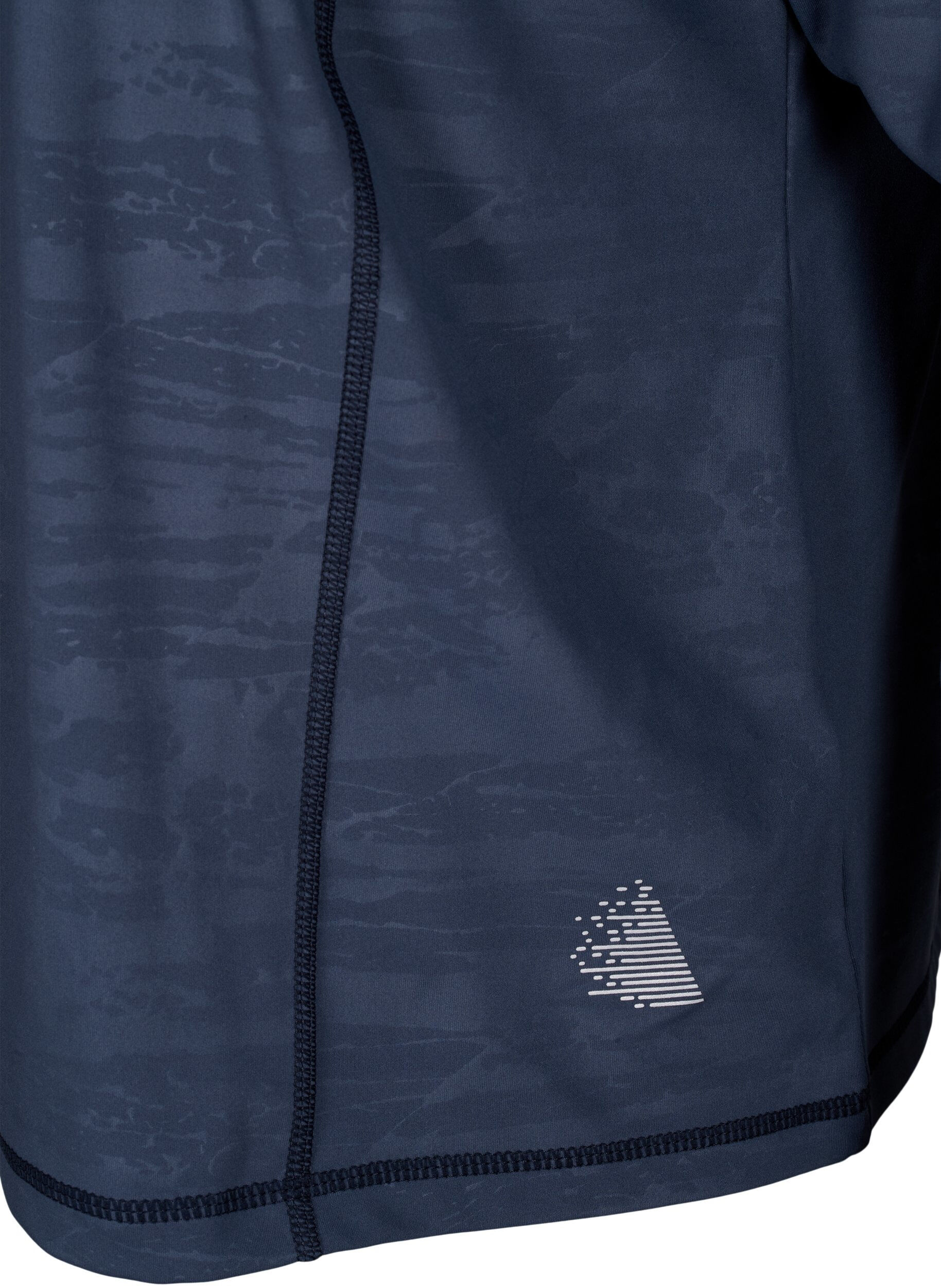 Zizzi Trainingsbluse mit Rei&szlig;verschluss, Mood Indigo, Packshot image number 3