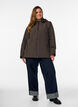 Wasserdichte Winterjacke mit abnehmbarer Kapuze, Braun, Model image number 1