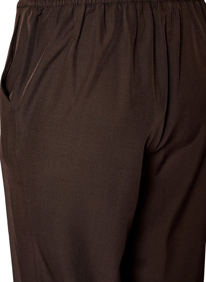 Lockere Hose mit Taschen, Braun, Packshot image number 3
