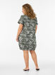Kurz&auml;rmliges Baumwollkleid mit Aufdruck, Gr&uuml;n, Model image number 2