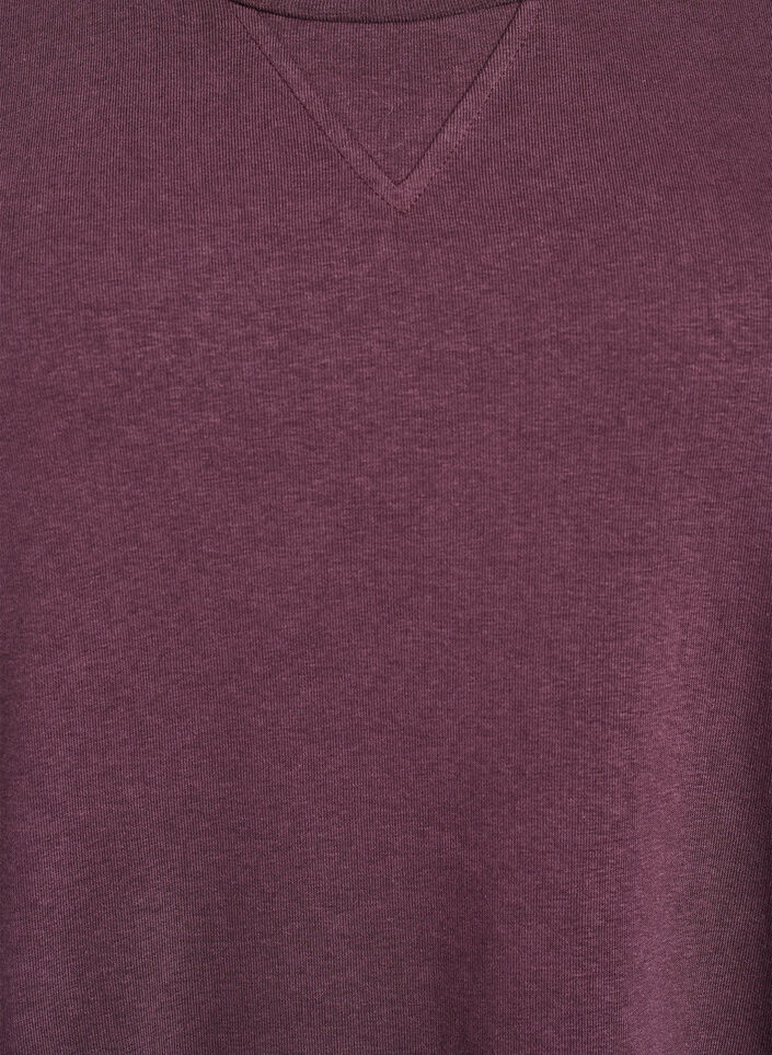 Sweatkleid aus Baumwolle mit Taschen, Dunkles Bordeaux, Packshot image number 2