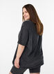 Sportliches T-Shirt aus Baumwolle mit Washed-Effekt, Schwarz, Model image number 2