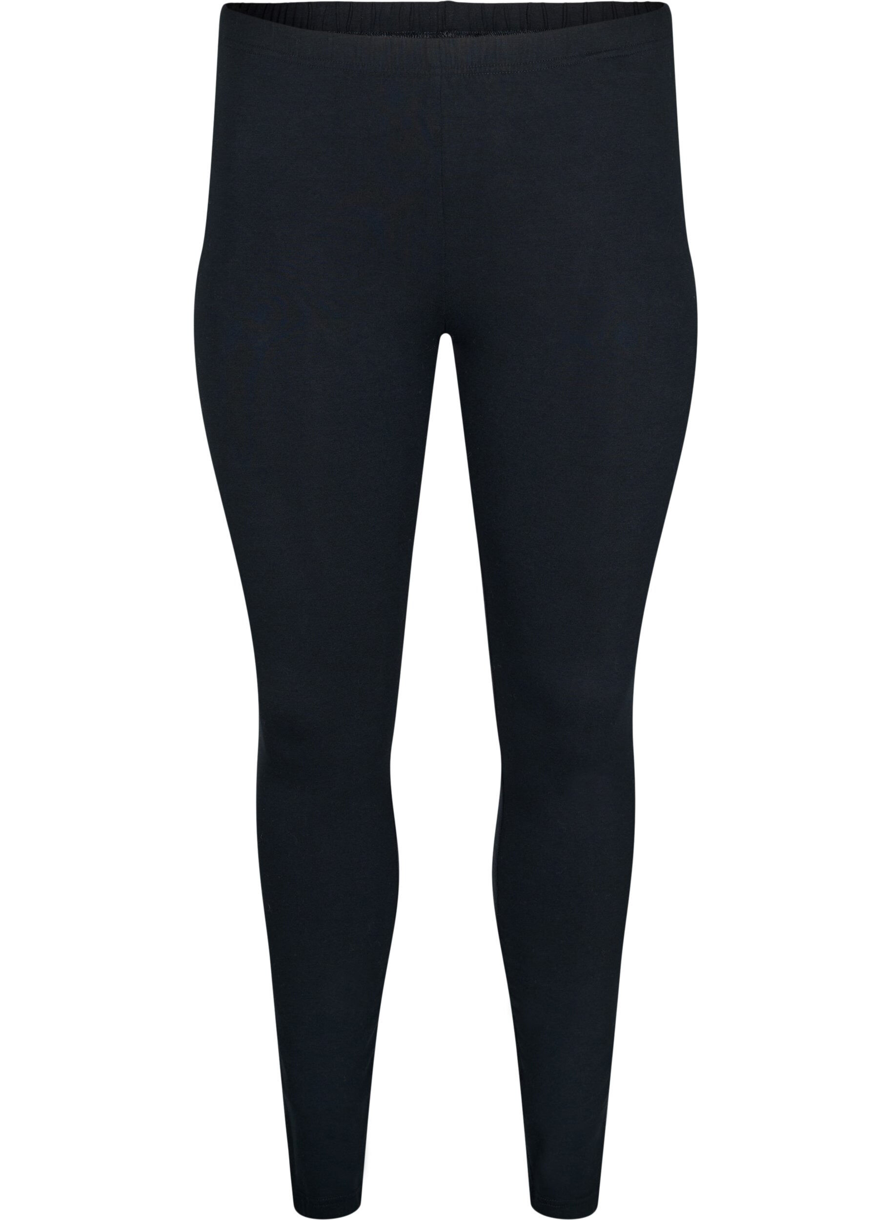 ZizziBasic Leggings mit extra L&auml;nge, Schwarz, Packshot image number 0