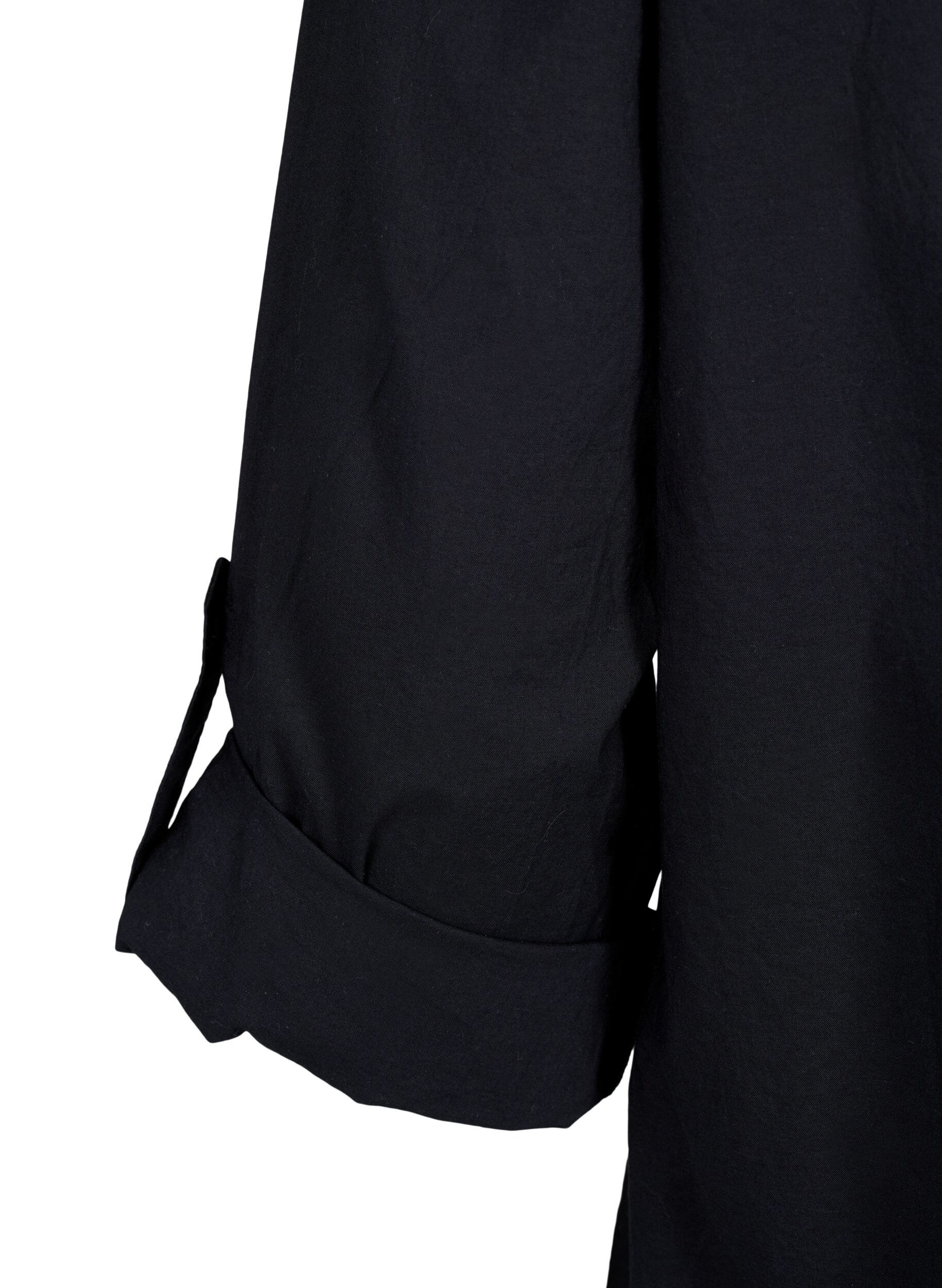 ZizziFLASH - Shirt mit H&auml;keldetail, Black, Packshot image number 3