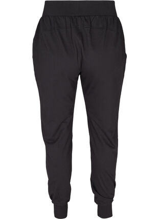 Lockere Hose mit Reißverschluss und Taschen, Black, Packshot image number 1
