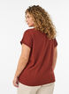 Kurz&auml;rmeliges T-Shirt aus einer Baumwollmischung, Rot, Model image number 2