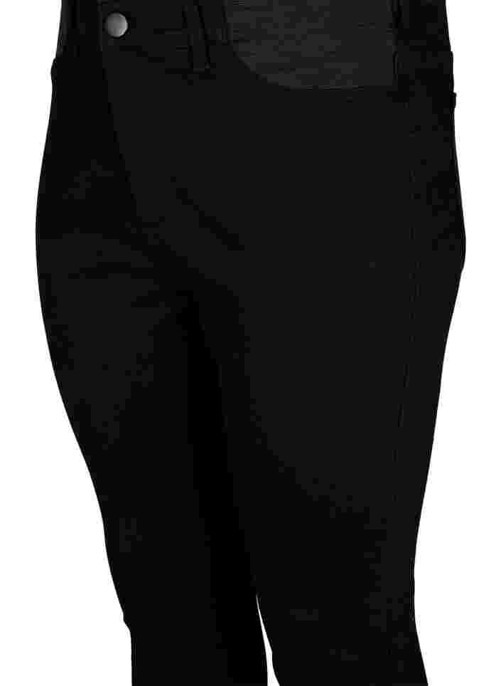 Superschlanke Amy-Jeans mit elastischem Bund, Black, Packshot image number 2