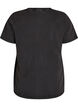 Grafik-T-Shirt aus Bio-Baumwolle, Schwarz, Packshot image number 1