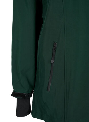 Kurze Softshell-Jacke mit abnehmbarer Kapuze, Scarab, Packshot image number 3