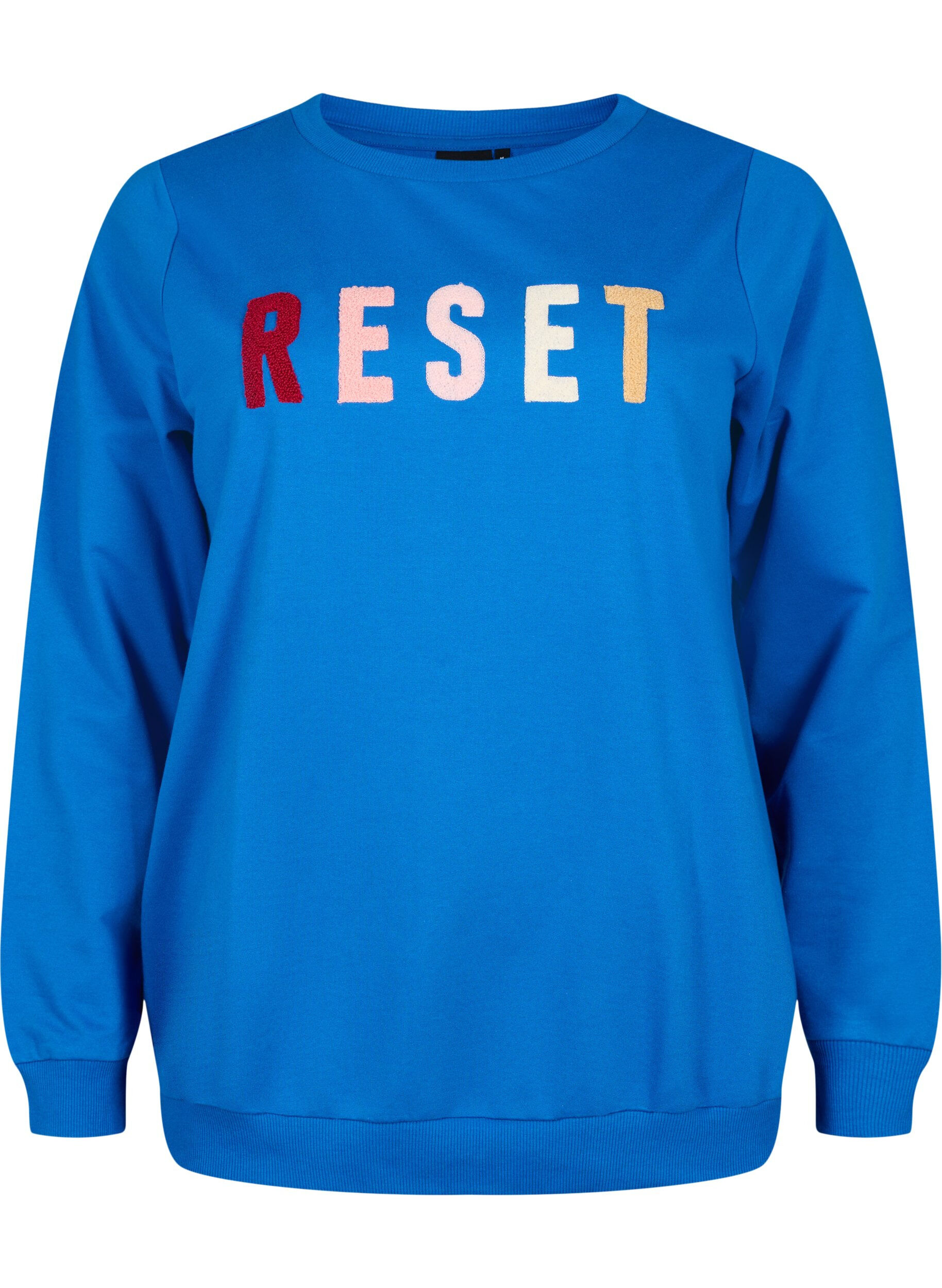 ZizziSweatshirt mit Text, Victoria b. W. Reset, Packshot image number 0