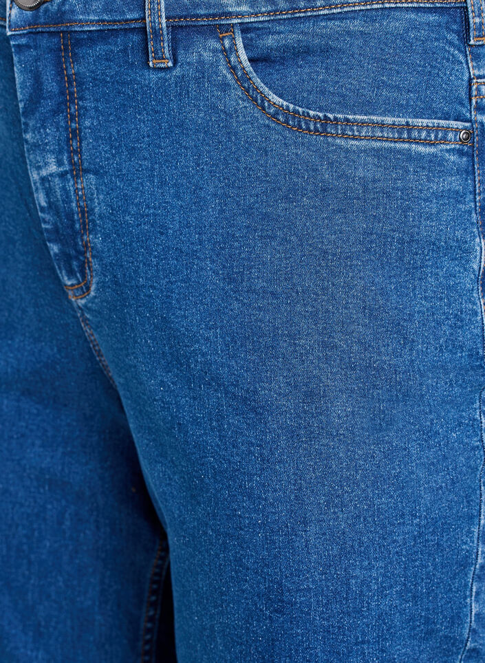 Gemma Jeans mit hoher Taille in Regular Fit, Blau, Packshot image number 2