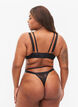 G-String mit Spitze, Black, Model image number 1