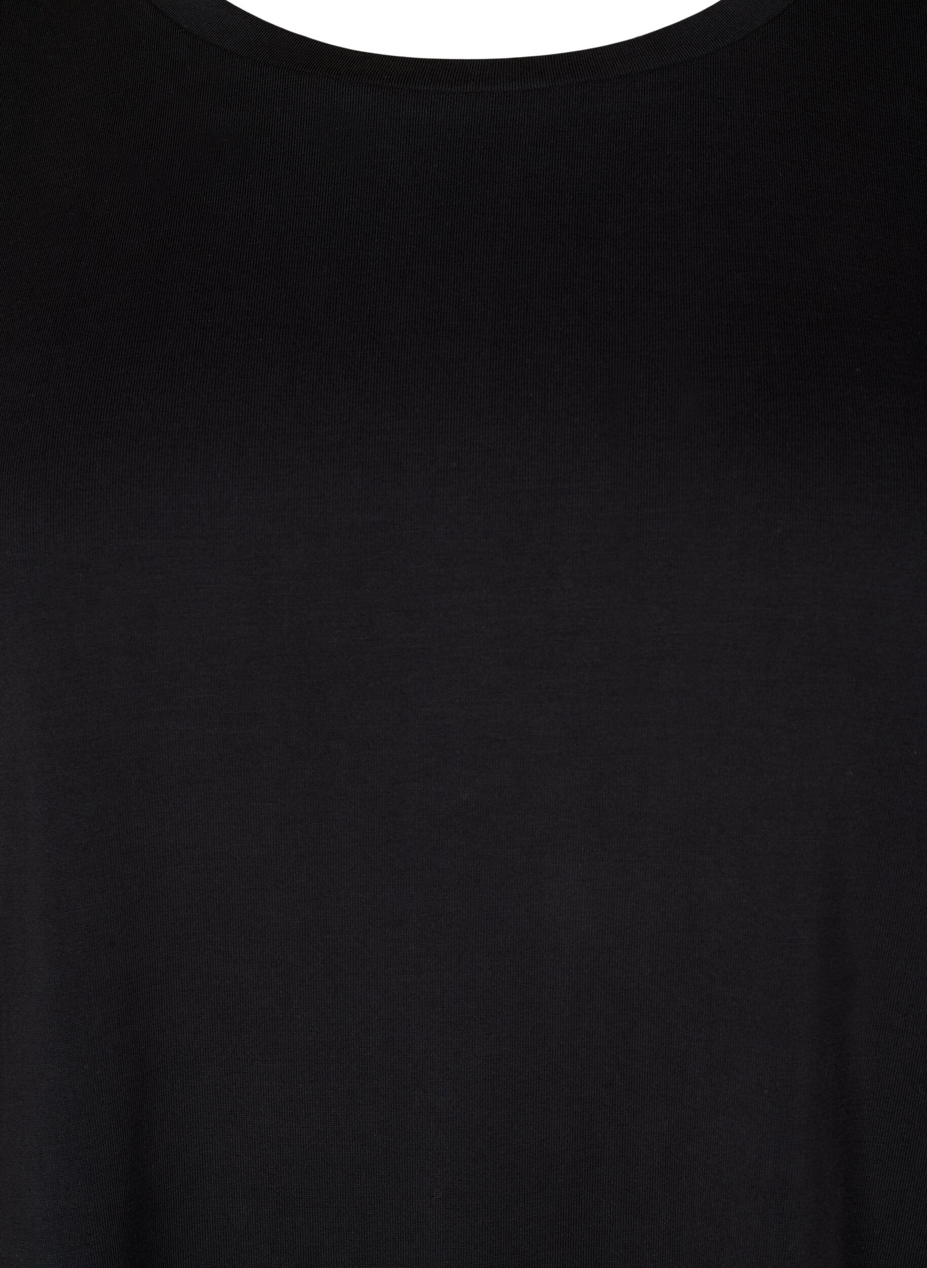 ZizziT-Shirt aus TENCEL&trade; Modal mit Rundhalsausschnitt, Schwarz, Packshot image number 2