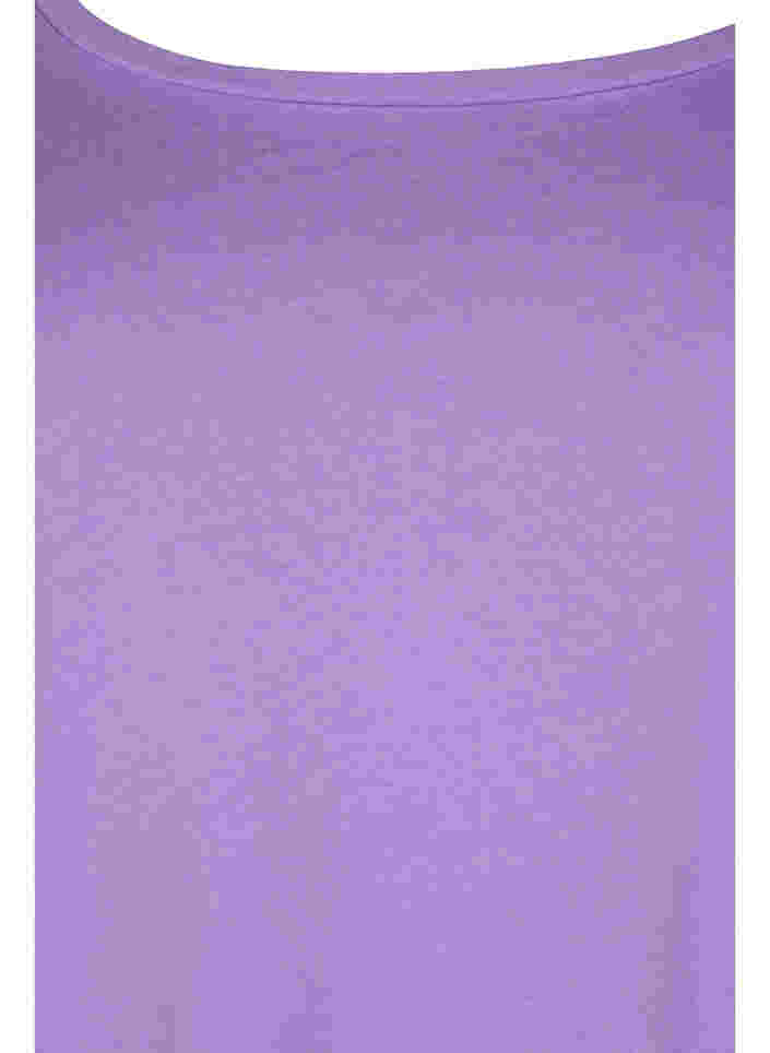 2er-Pack Basic-Bluse aus Baumwolle, Paisley Purple/Black, Packshot image number 2