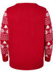 Pullover mit Weihnachtsmuster, Tango Red, Packshot image number 1