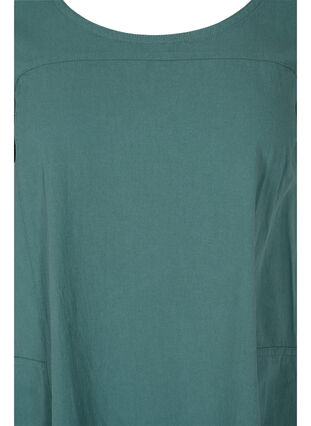 Kurzarm Kleid aus Baumwolle, Sea Pine, Packshot image number 2