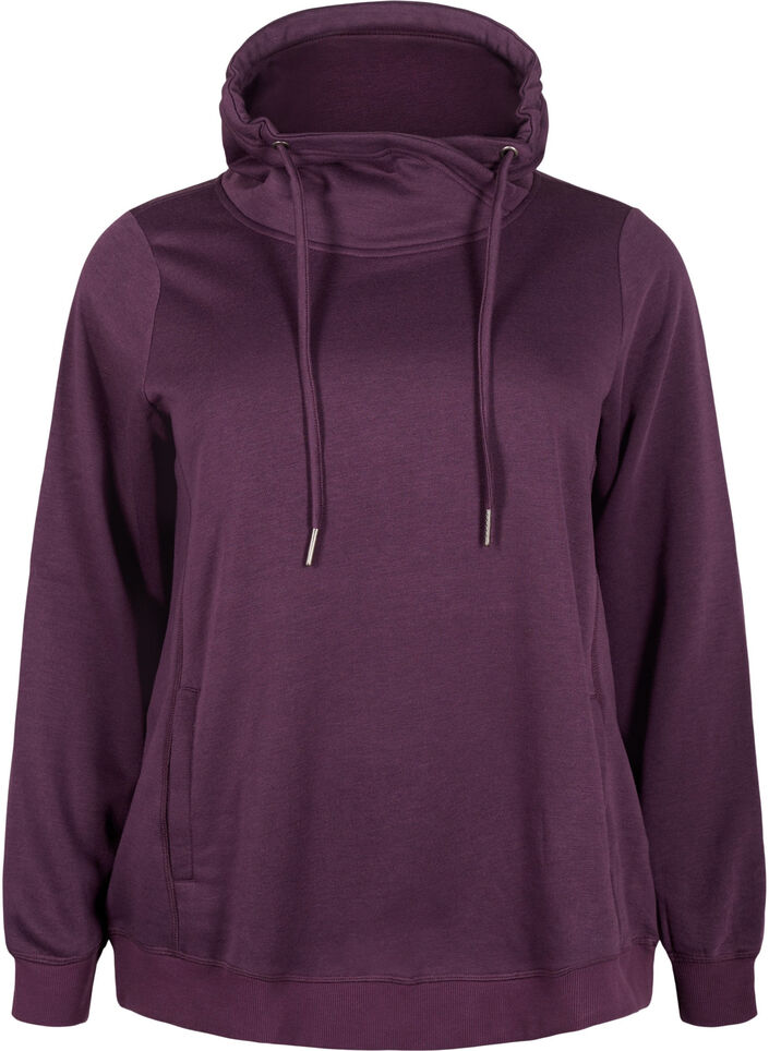 FLASH - Sweatshirt mit Stehkragen, Plum Perfect, Packshot image number 0