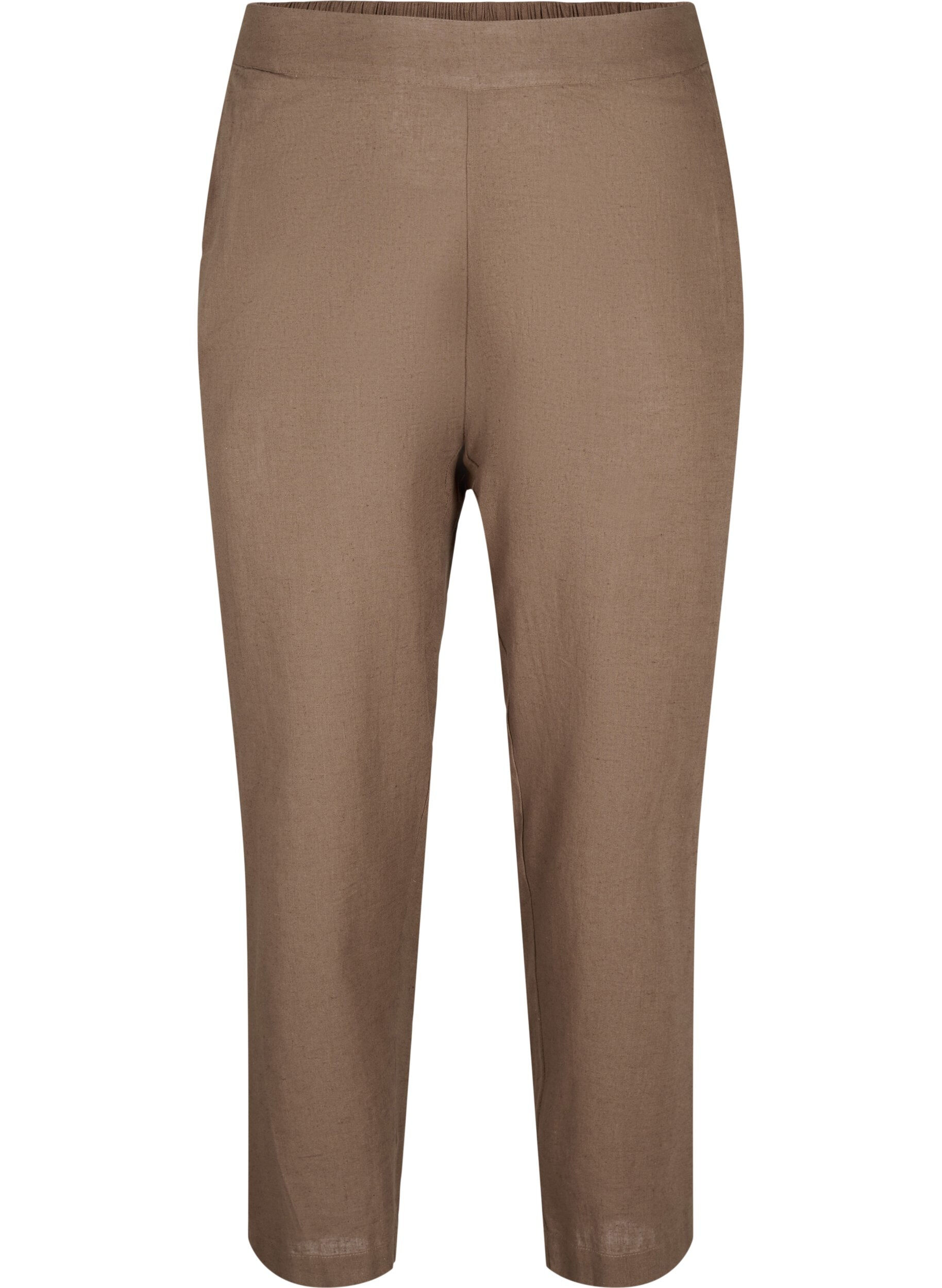 ZizziWeite Hose aus Leinen-Baumwoll-Mischung, Cub, Packshot image number 0