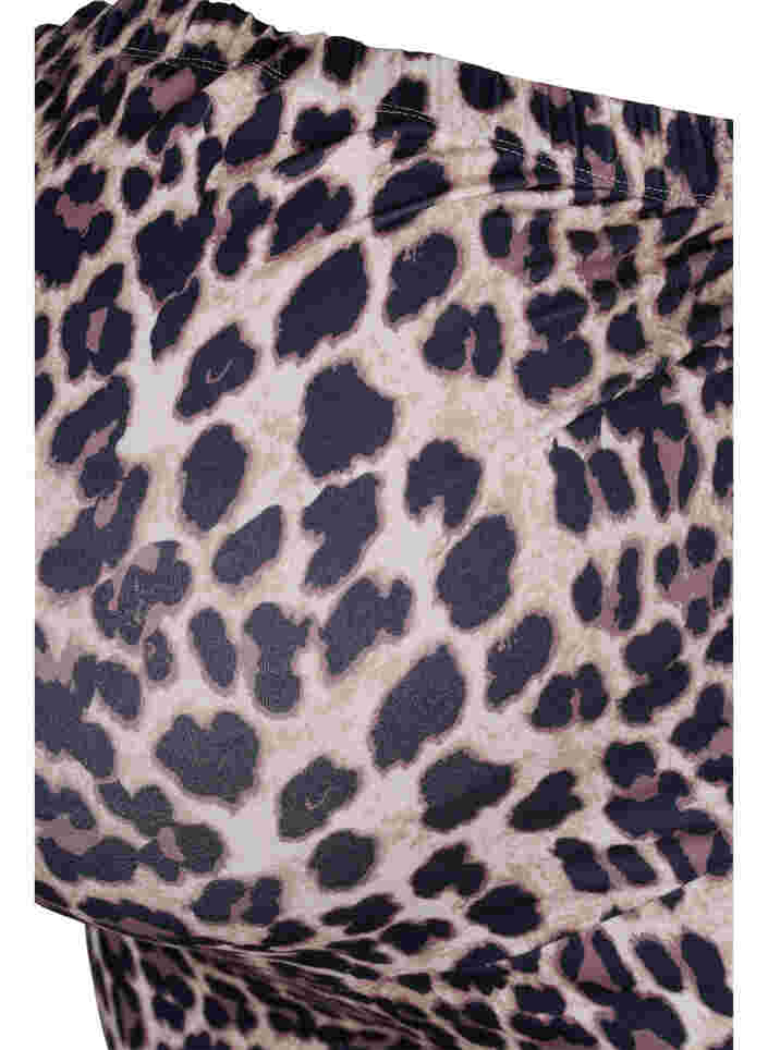 Schwangerschaftsleggings mit Leopardenmuster, Black Leo AOP, Packshot image number 2