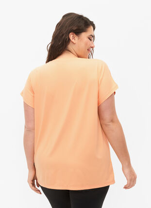 Kurzärmeliges Trainings-T-Shirt, Apricot Nectar, Model image number 1