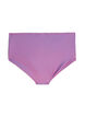 Hoch taillierter Bikini-Slip mit gestreifter Textur, Pink, Packshot image number 1