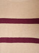 Gestreiftes Stricktop mit kurzen &Auml;rmeln, Beige, Packshot image number 2