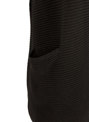 Strickweste mit Taschen, Black, Packshot image number 2