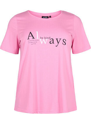 FLASH - T-Shirt mit Motiv, Begonia Pink Always, Packshot image number 0