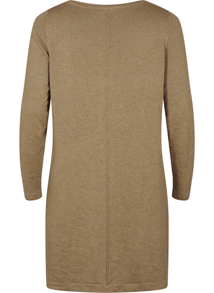 Strickkleid aus Baumwoll-Viskose-Mischung, Grün, Packshot image number 1