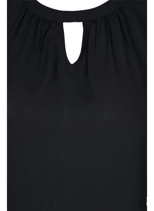 Bluse mit langen Ärmeln, Black, Packshot image number 2