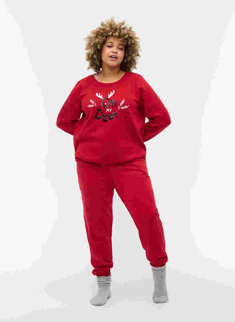 Weihnachts-Sweatshirt, Red Oh Deer, Model image number 2