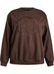 Sweatshirt mit Motiv, Braun, Packshot image number 0