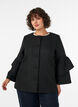 Boucl&eacute;-Jacke mit R&uuml;schendetails, Schwarz, Model image number 3