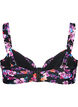 Bikinioberteil mit B&uuml;gel und Muster, Lila, Packshot image number 1