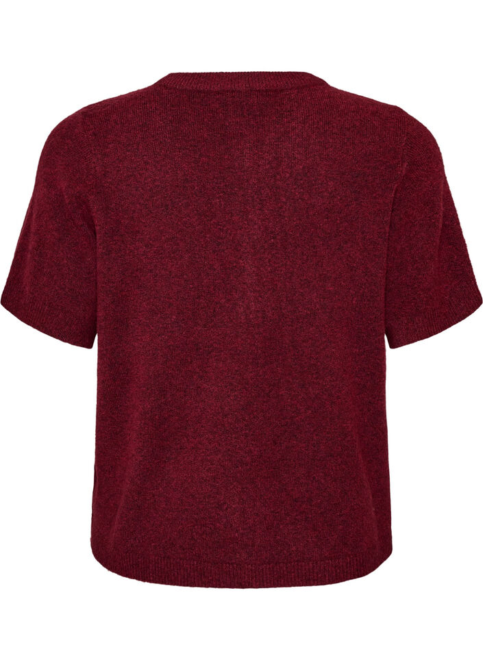 Strickjacke mit kurzen &Auml;rmeln, Rot, Packshot image number 1