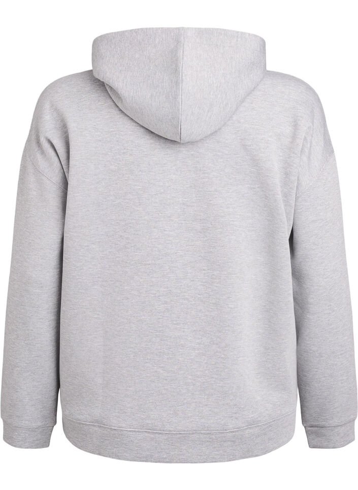 Scuba-Hoodie mit Reißverschluss und Taschen, Grau, Packshot image number 1