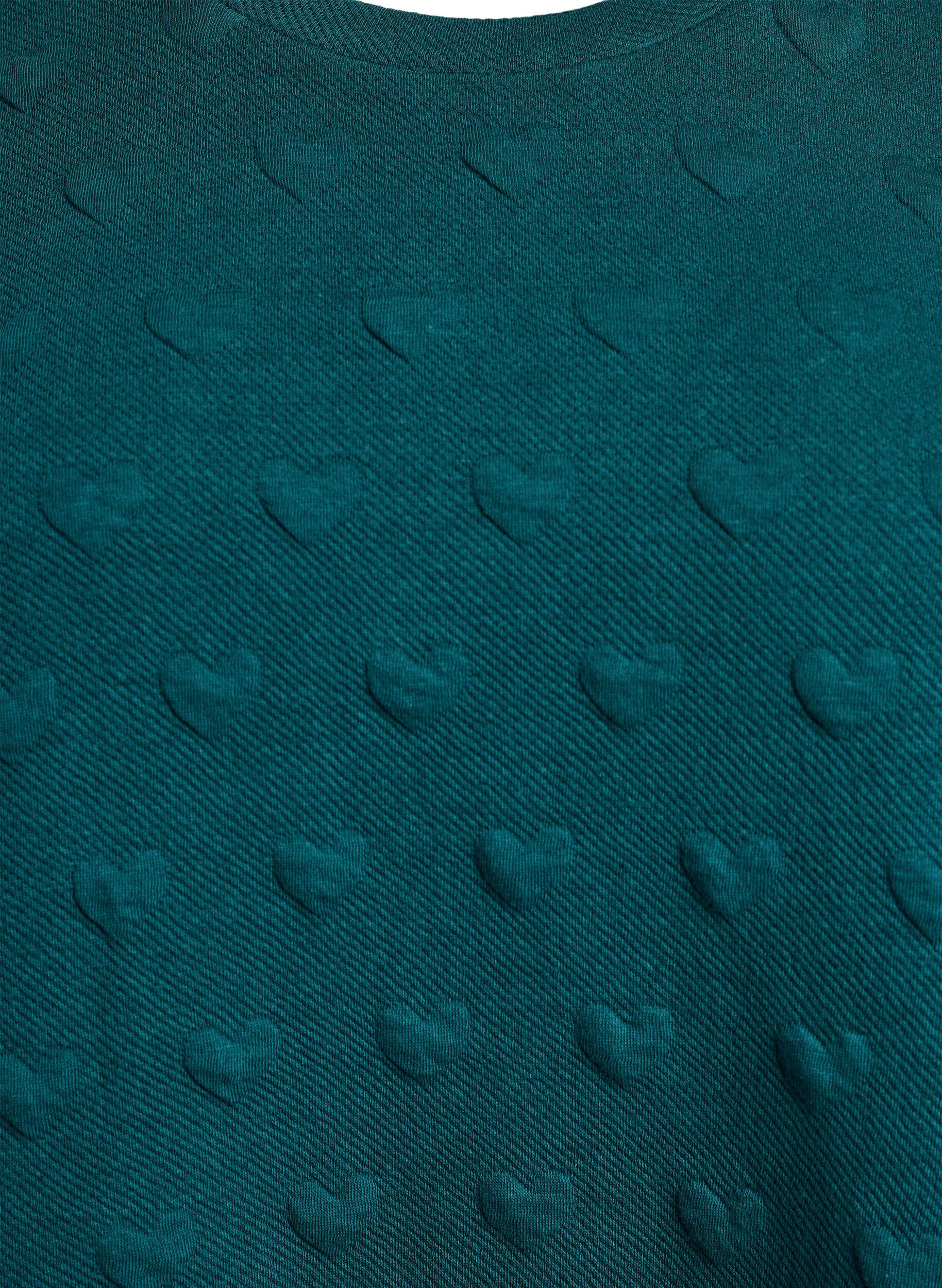 ZizziT-Shirt aus gepr&auml;gtem Baumwolljersey, Gr&uuml;n, Packshot image number 2