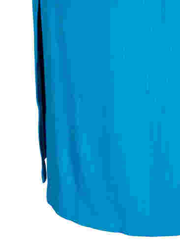 Eng anliegender Midirock aus Viskose, Ibiza Blue, Packshot image number 2