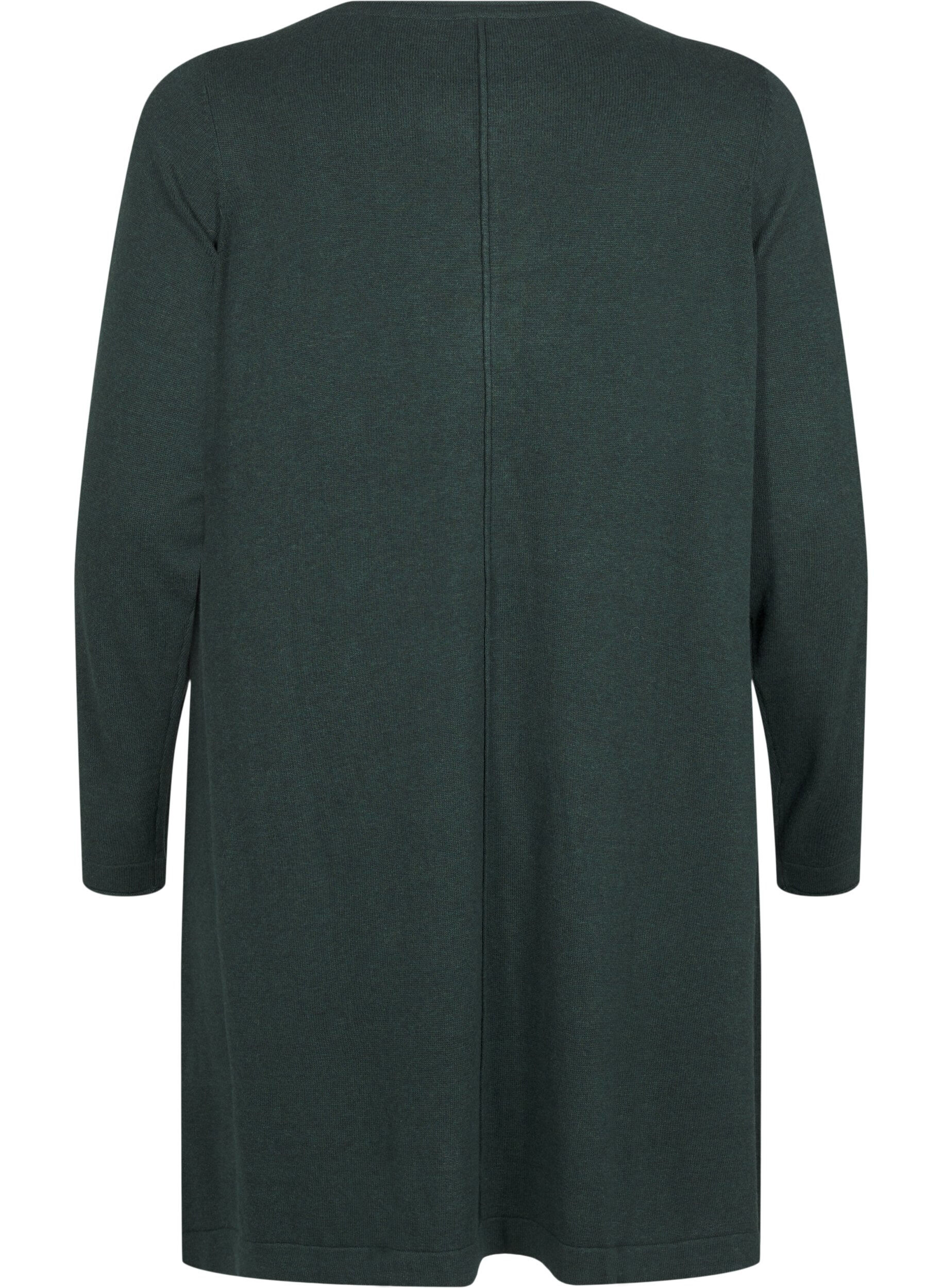 ZizziStrickkleid aus Baumwoll-Viskose-Mischung, Gr&uuml;n, Packshot image number 1